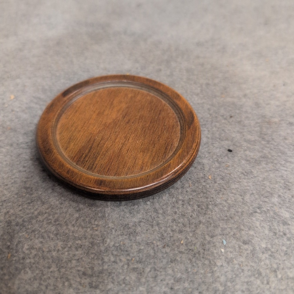 Oneida Carefree Collection Stainless Steel Sauce Bowl with Wood Coaster‎ 8056 - Picture 4 of 5